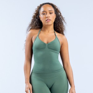 Τοπ DFYNE Impact Longline Strappy γυναικεια πρασινο | 643512VWD