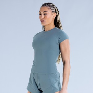 Μπλουζακι DFYNE Origin Fitted γυναικεια Ελιά | 126784JLZ