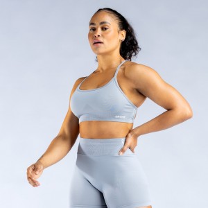 Αθλητικο Σουτιεν DFYNE Dynamic Backless γυναικεια ανοιχτο γκρι | 752483GIX