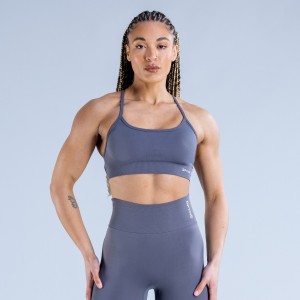 Αθλητικο Σουτιεν DFYNE Dynamic Backless γυναικεια σκούρο γκρι | 853016HYT