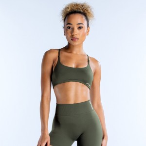 Αθλητικο Σουτιεν DFYNE Dynamic Twist Back γυναικεια Ελιά | 752630YQN