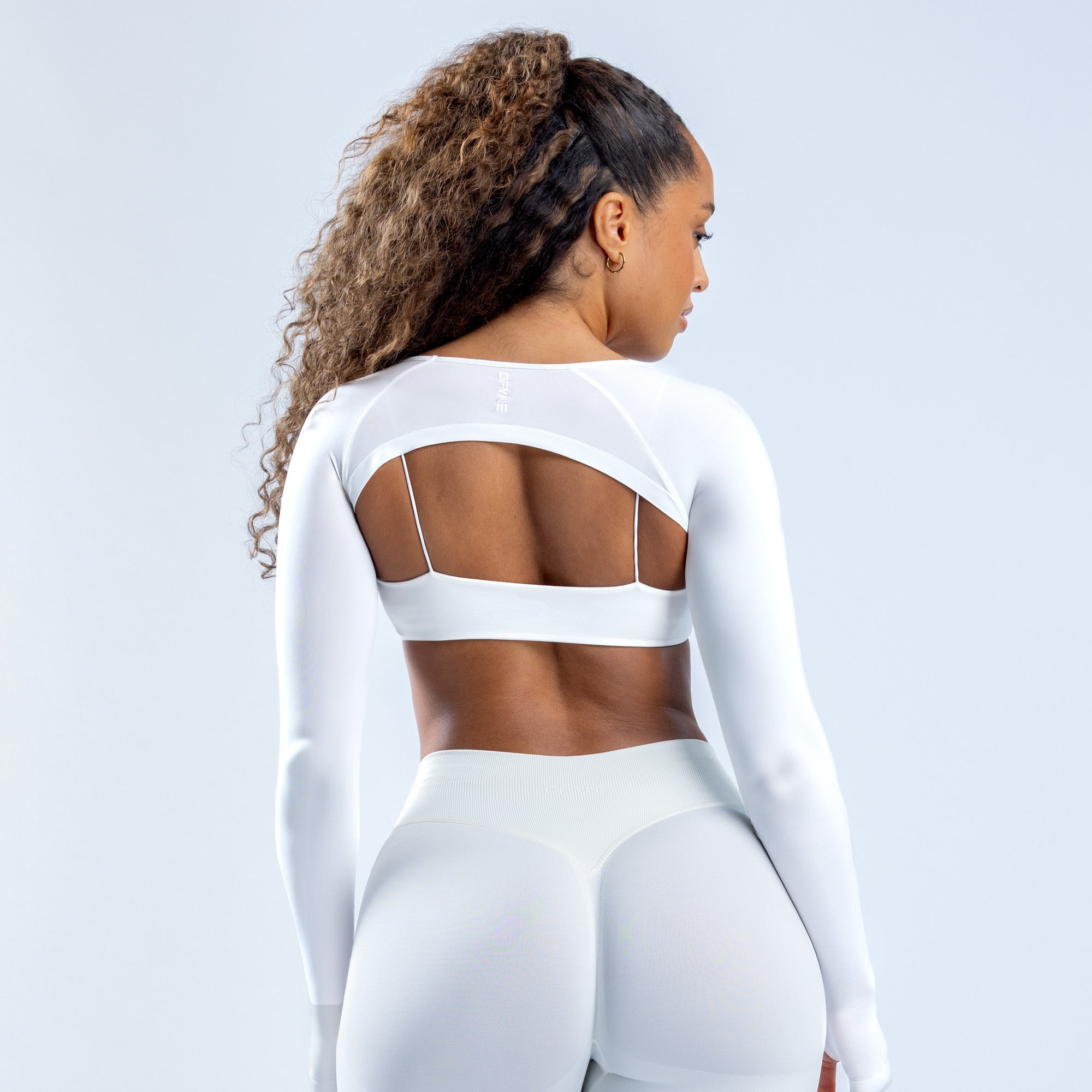 Shrug DFYNE Defy Long Sleeve γυναικεια ασπρα | 187964ZKY