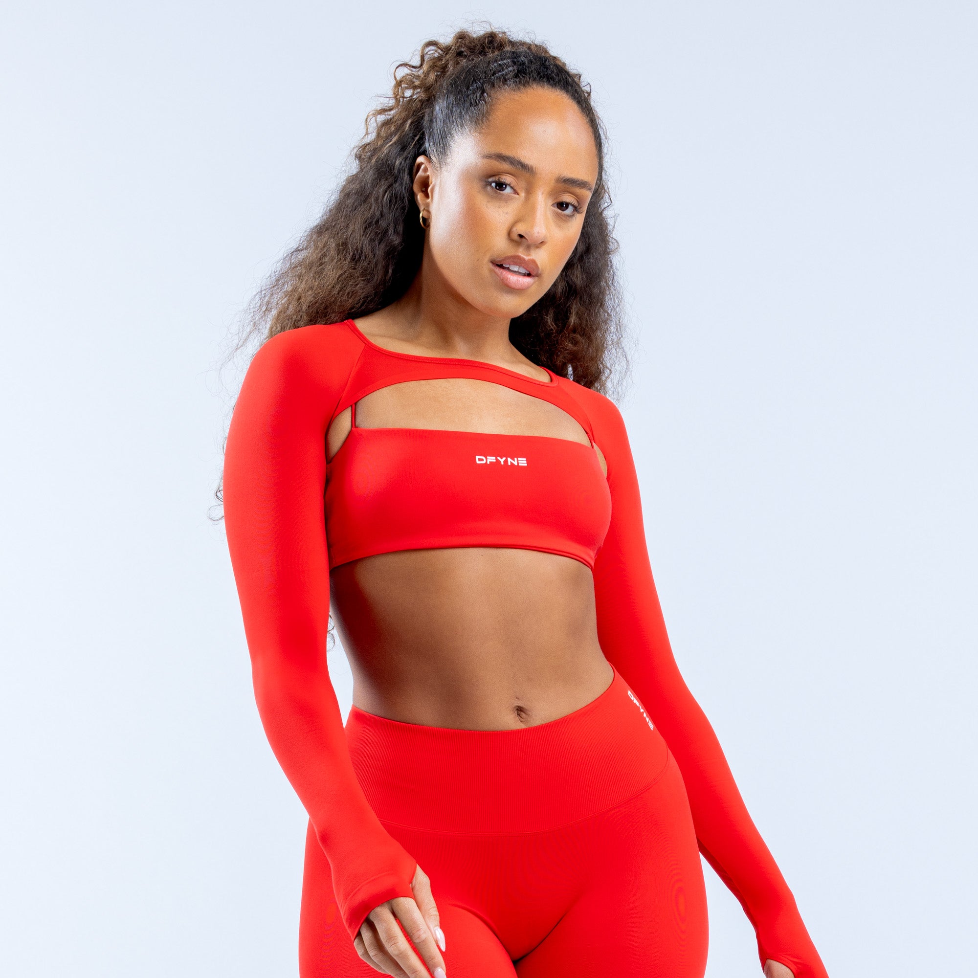 Shrug DFYNE Defy Long Sleeve γυναικεια πορτοκαλι | 709852AME