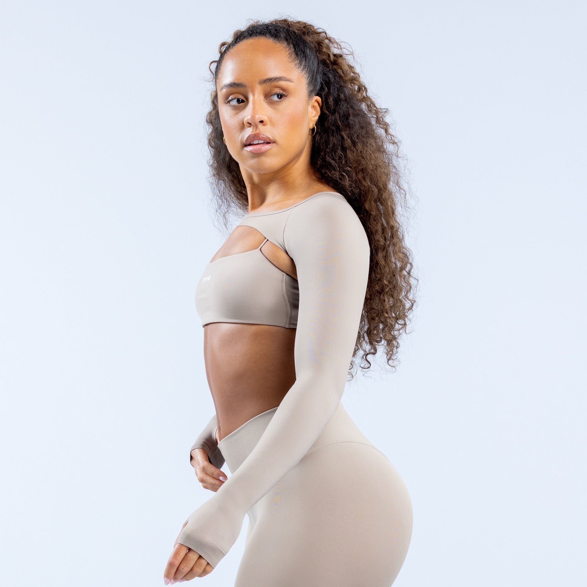 Shrug DFYNE Defy Long Sleeve γυναικεια γκρι | 857926ABU