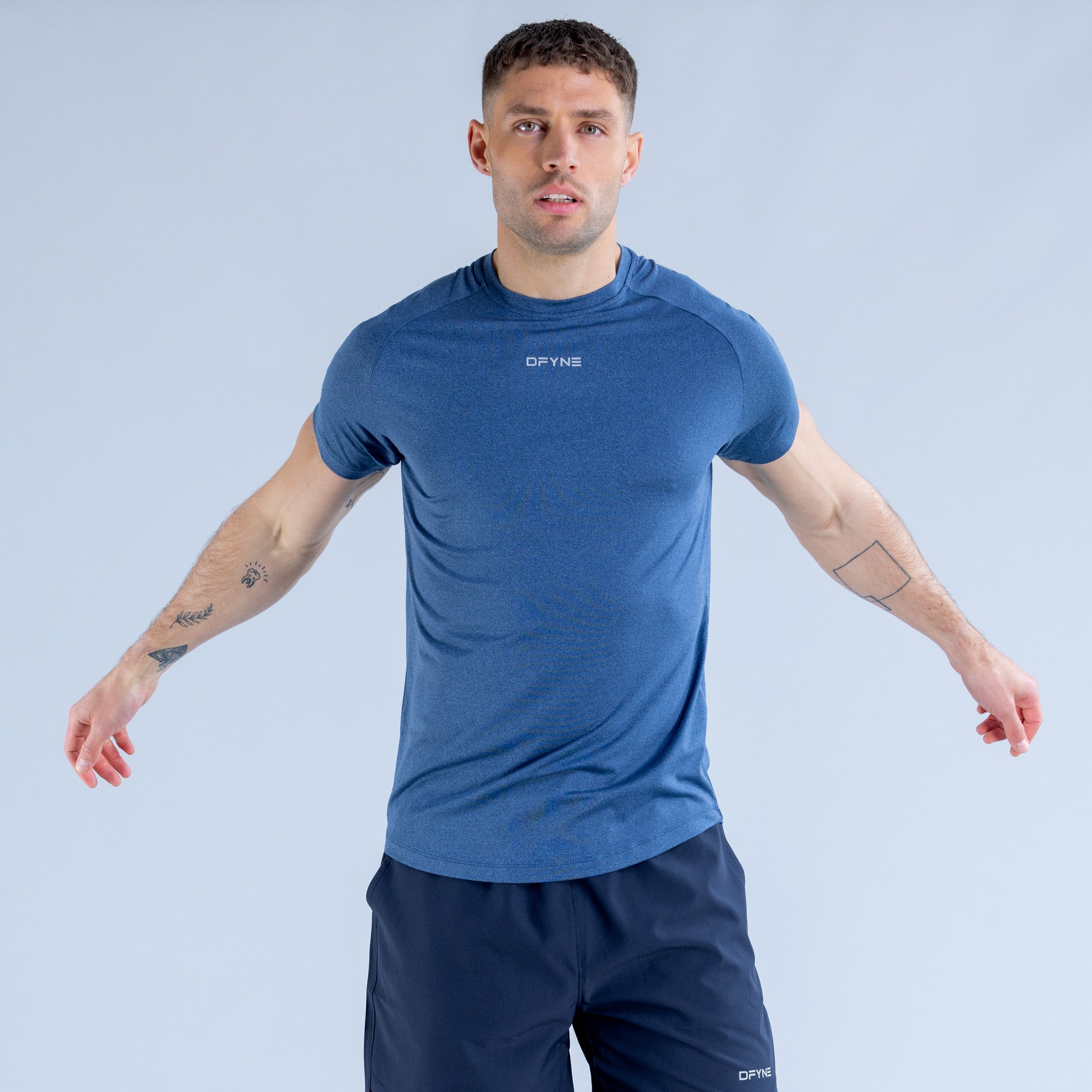 Μπλουζακι DFYNE Stealth Training ανδρικα μπλε | 397624LCV
