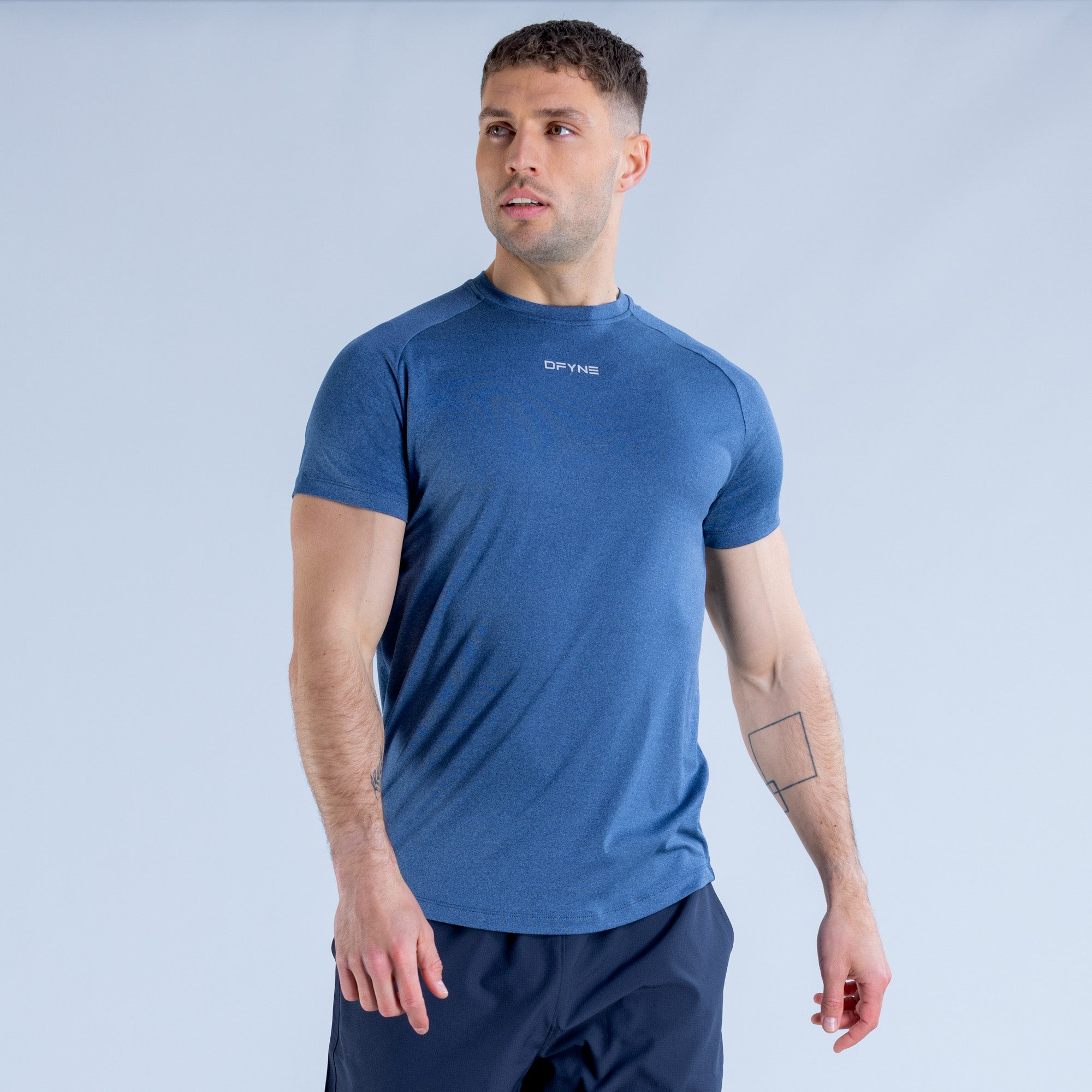 Μπλουζακι DFYNE Stealth Training ανδρικα μπλε | 397624LCV