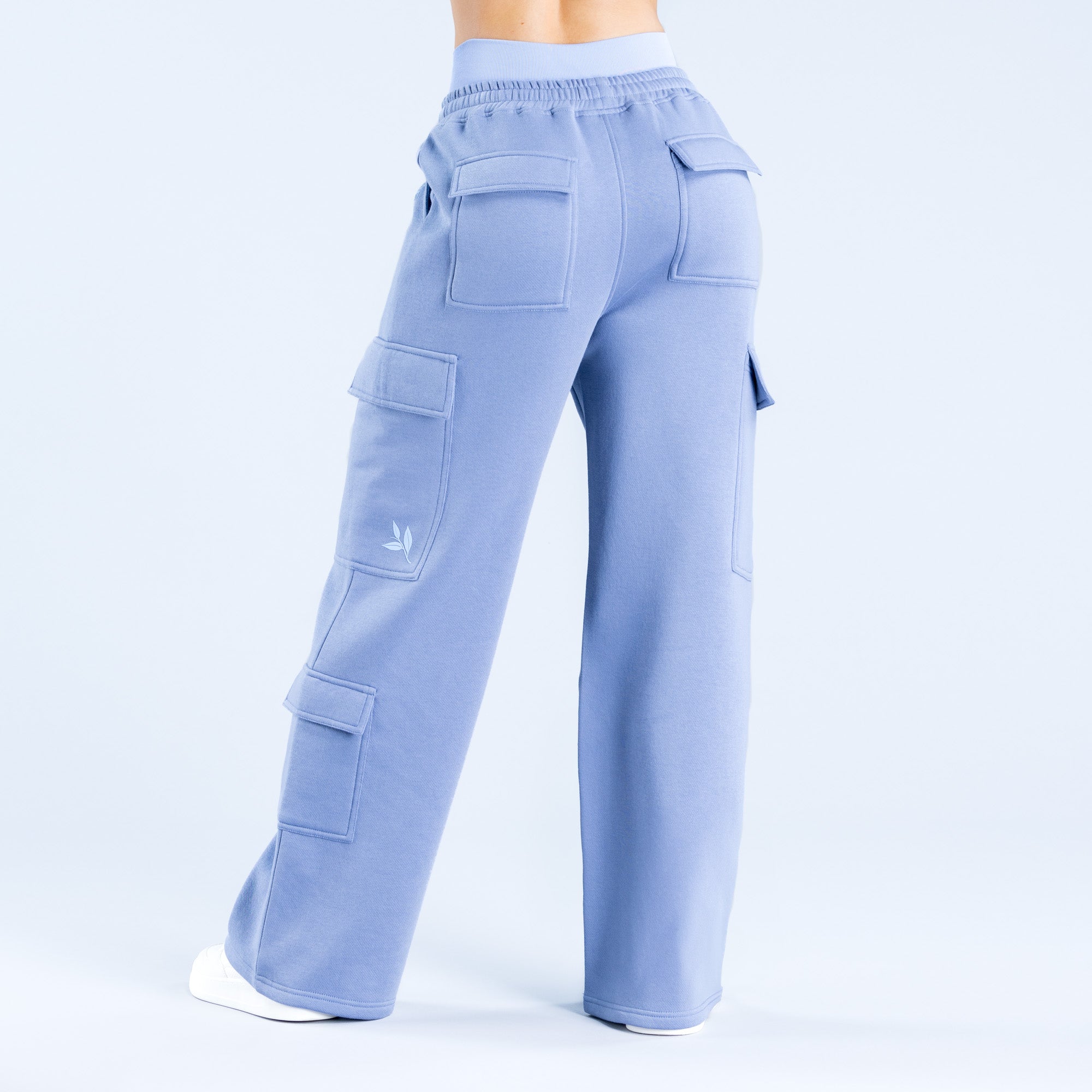 Παντελονι Jogger DFYNE Lanyi Edit Wide Leg Cargo γυναικεια μπλε | 019238TXY