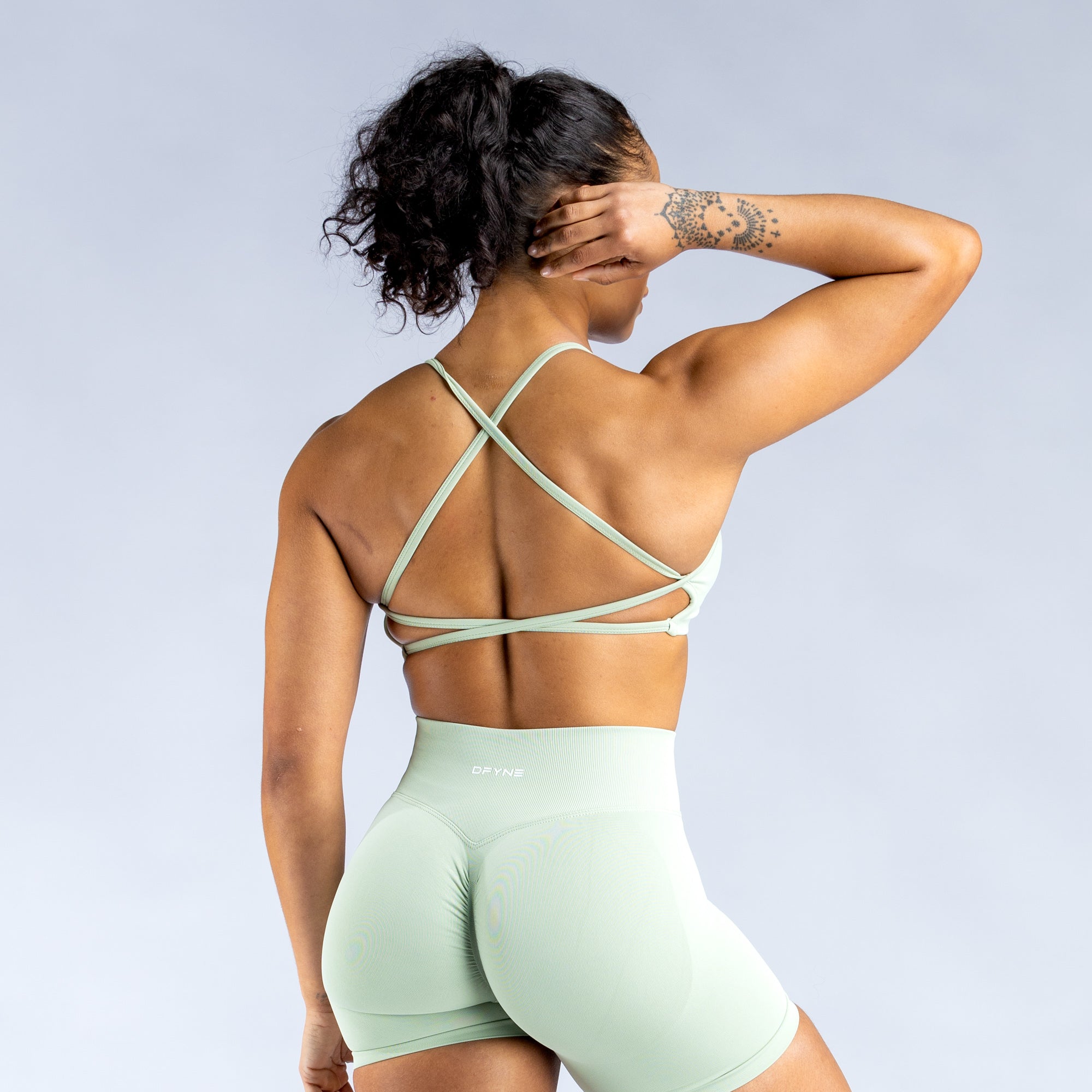 Αθλητικο Σουτιεν DFYNE Dynamic Backless γυναικεια πρασινο | 034695MQJ