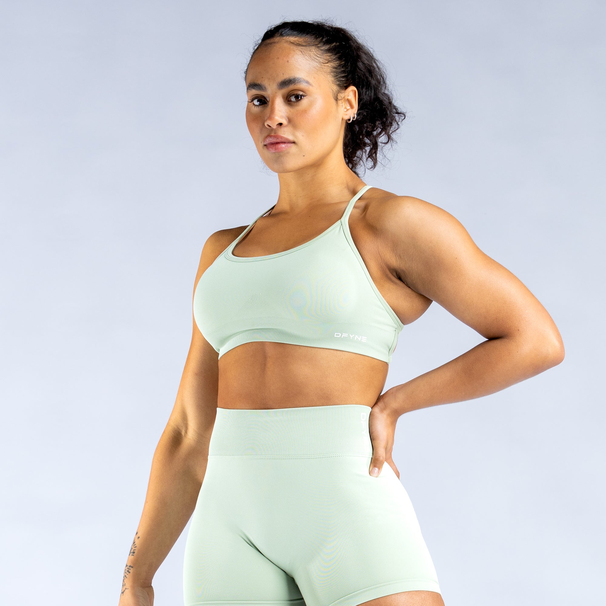 Αθλητικο Σουτιεν DFYNE Dynamic Backless γυναικεια πρασινο | 034695MQJ