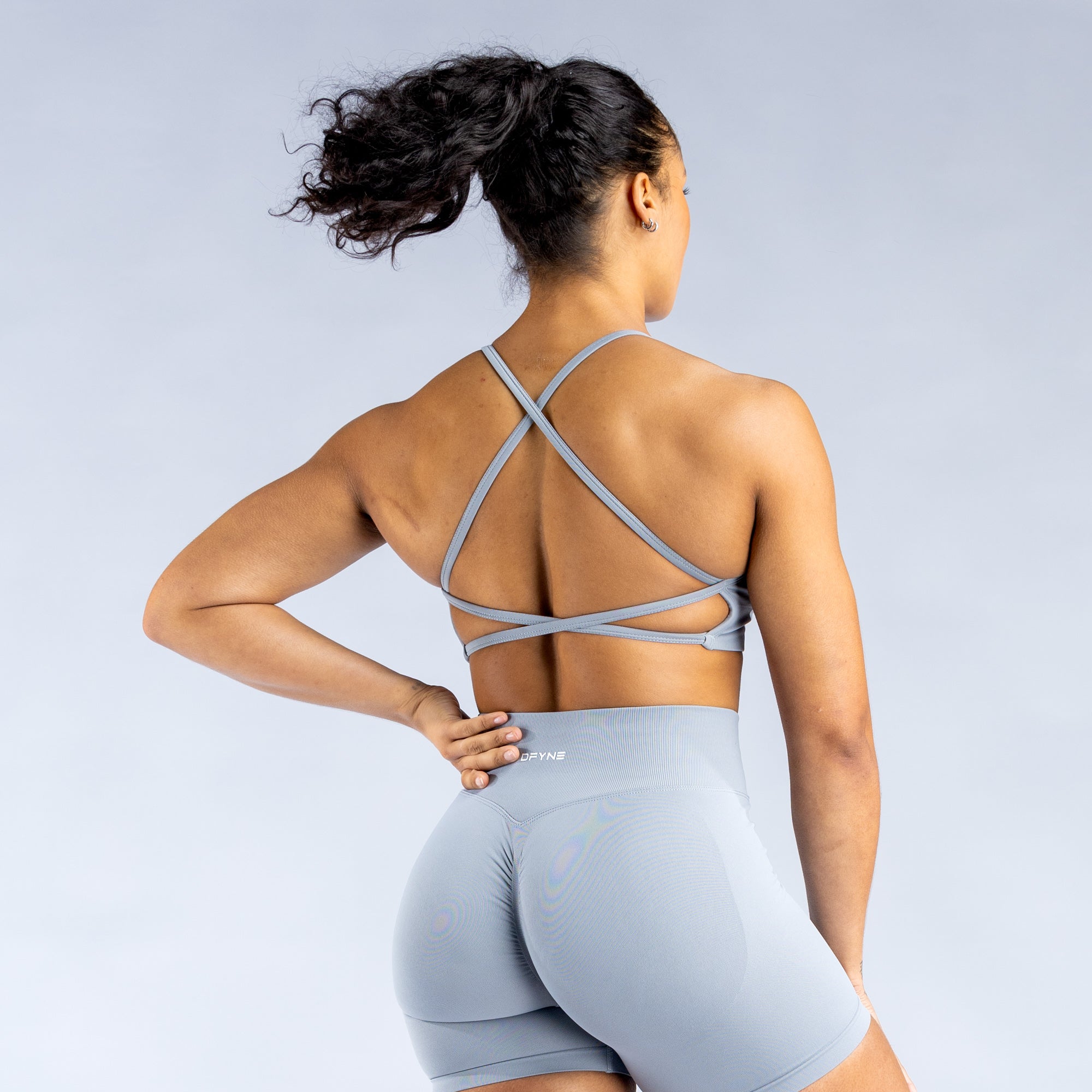 Αθλητικο Σουτιεν DFYNE Dynamic Backless γυναικεια ανοιχτο γκρι | 752483GIX