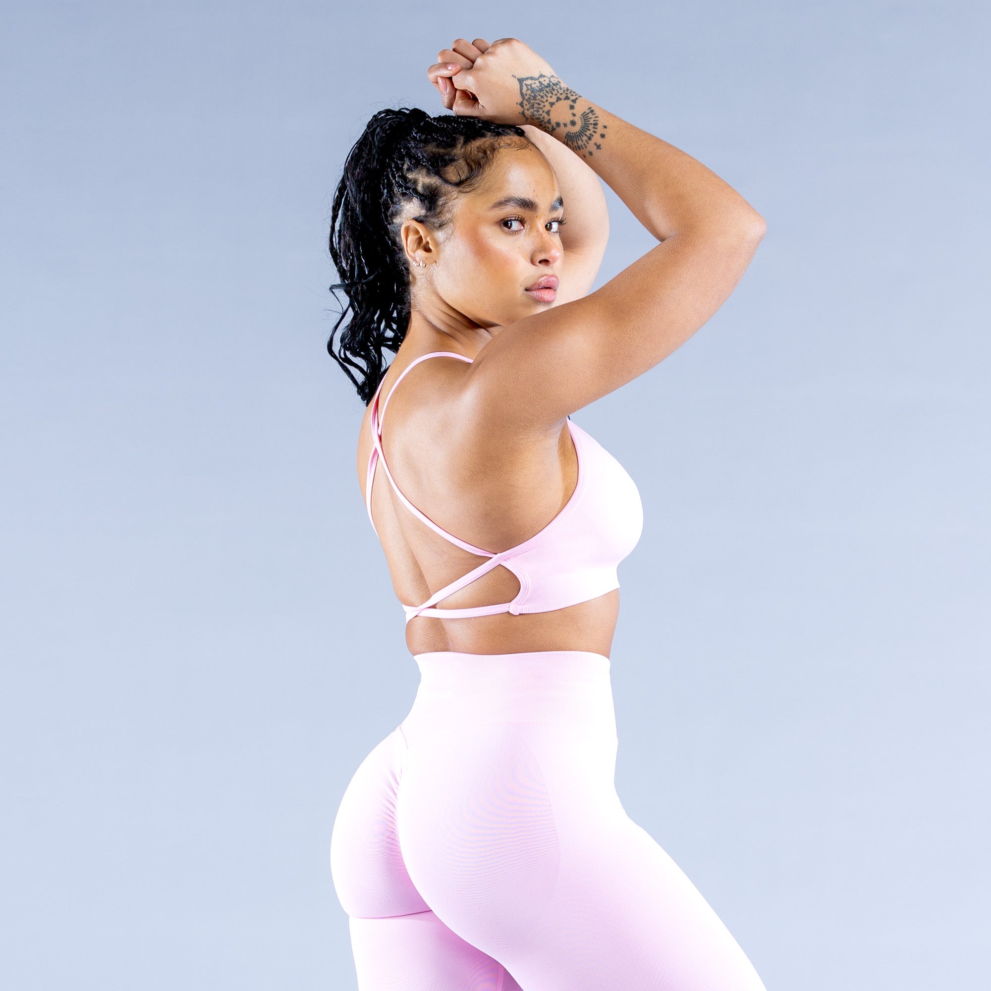 Αθλητικο Σουτιεν DFYNE Dynamic Backless γυναικεια ανοιχτο ροζ ροζ | 058469QZK