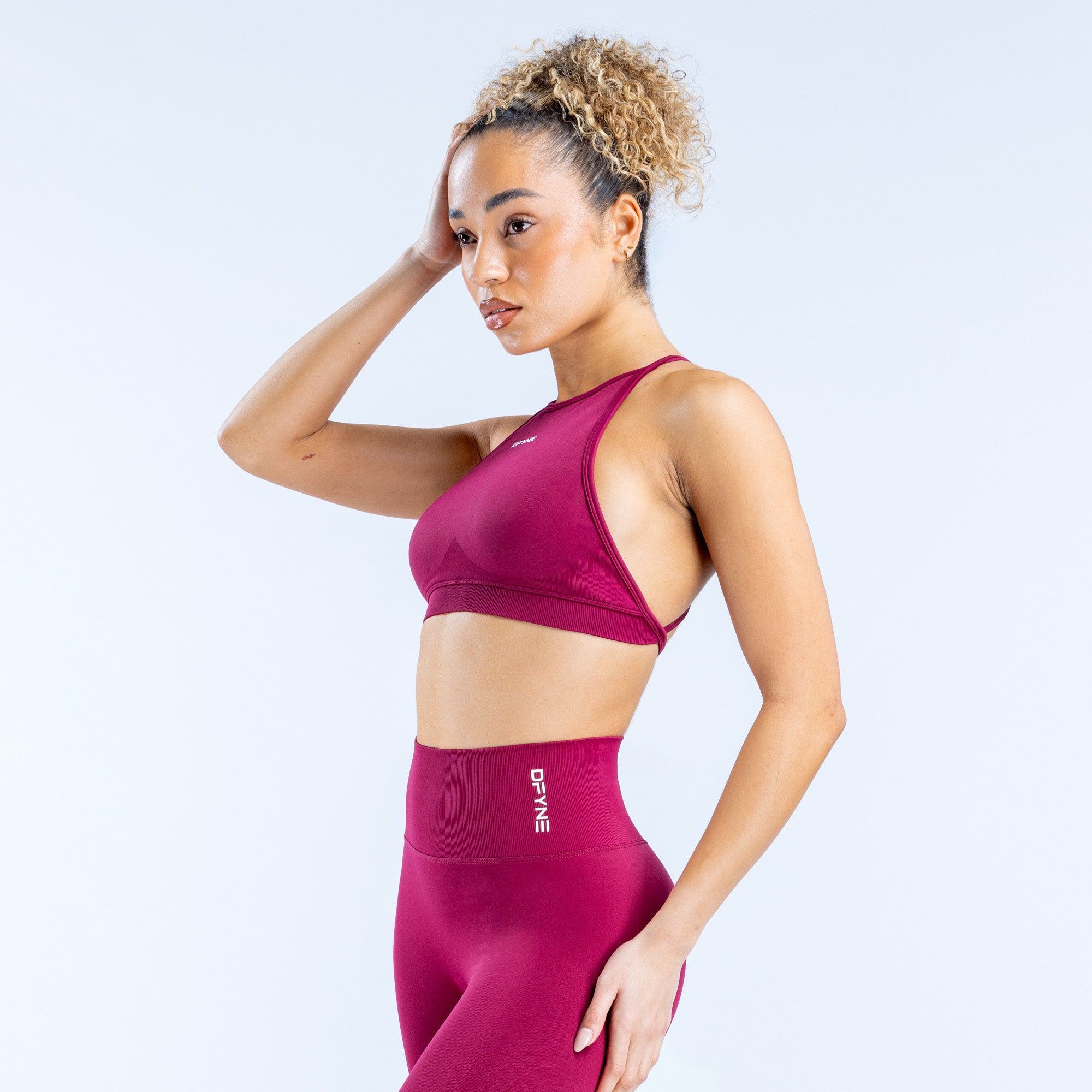 Αθλητικο Σουτιεν DFYNE Dynamic High Neck Backless γυναικεια φουξια | 124765VHN