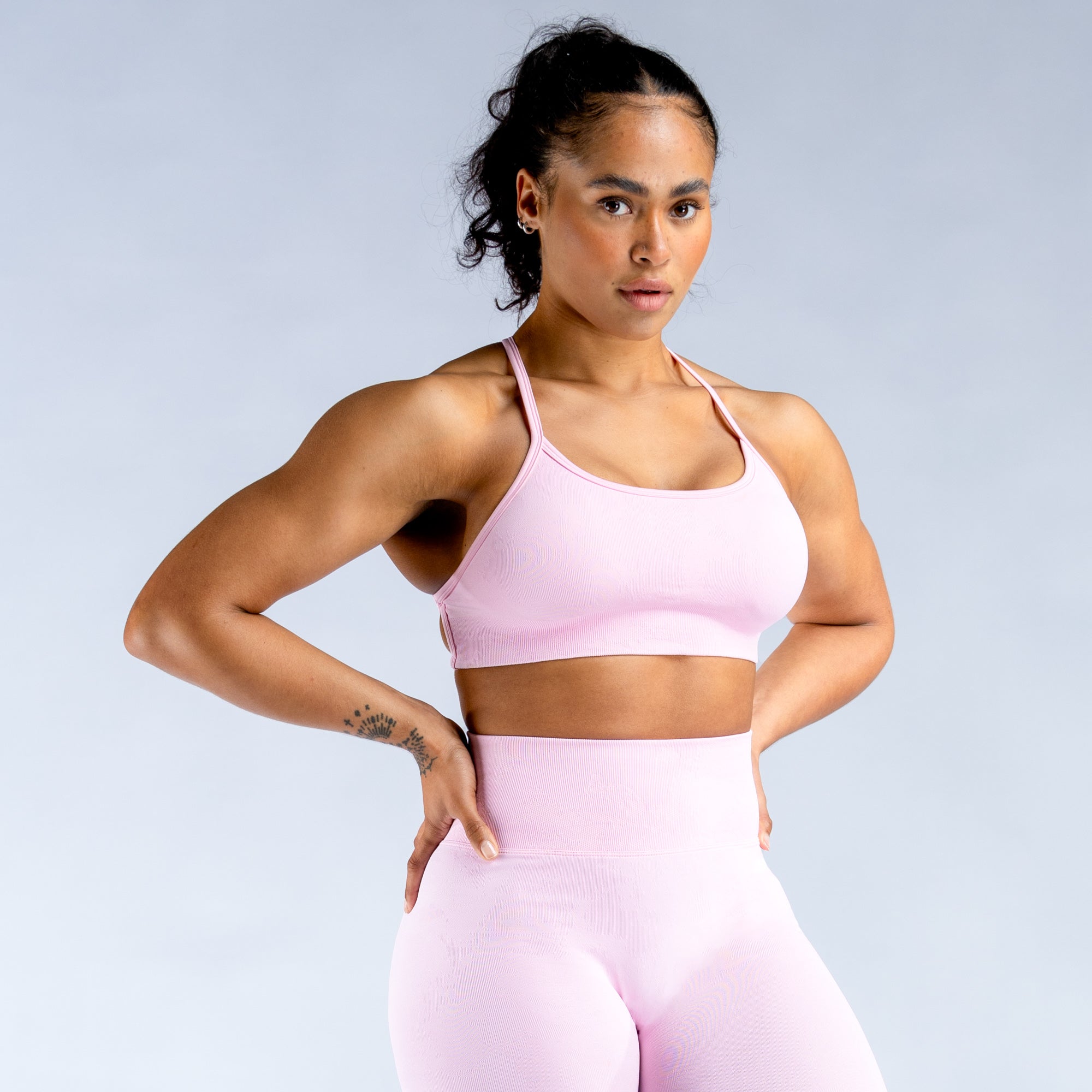 Αθλητικο Σουτιεν DFYNE Dynamic Mist Backless γυναικεια ανοιχτο ροζ ροζ ασπρα | 304697SWH