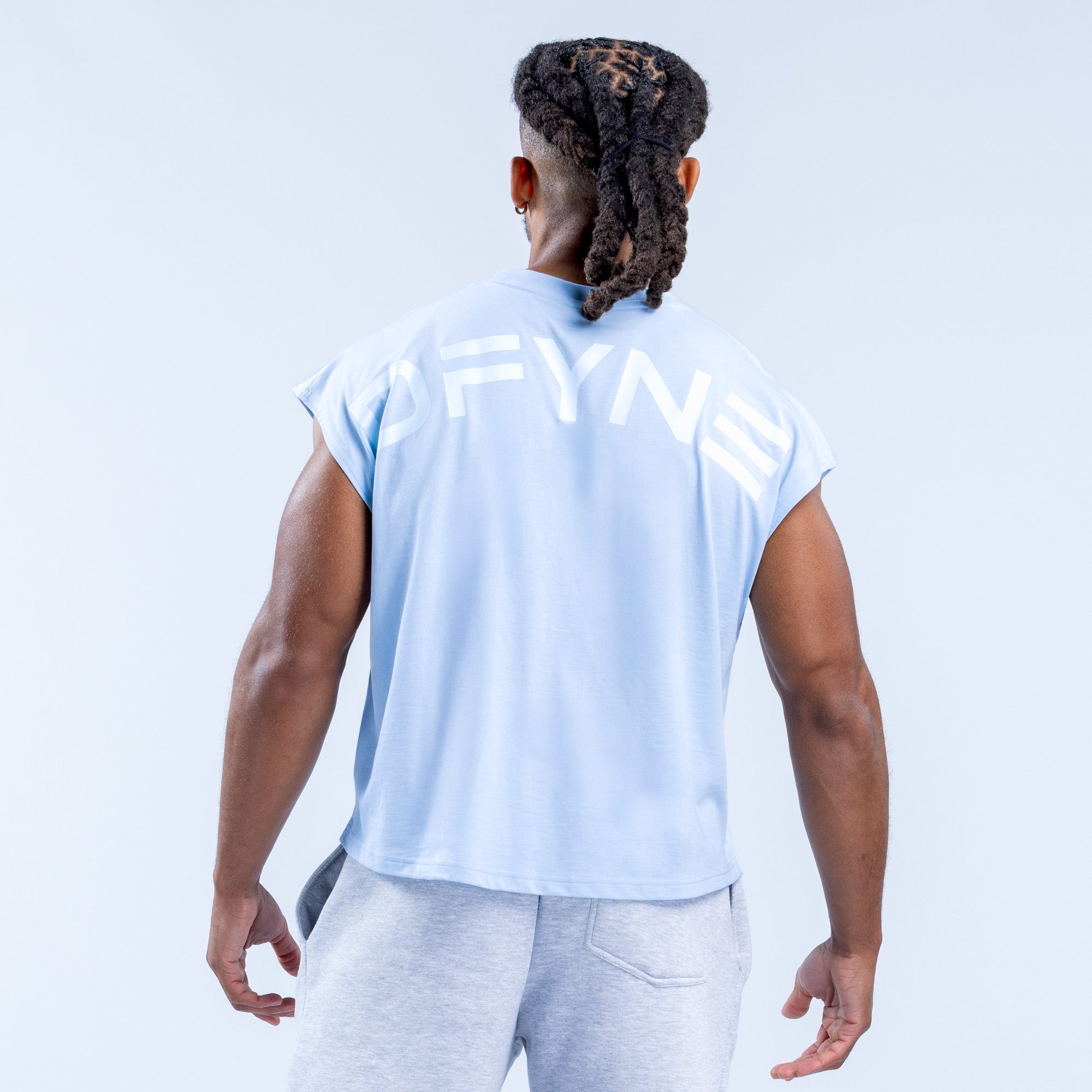 Μπλουζακια Αμανικα DFYNE Signature Crop ανδρικα μπλε | 867253XVL