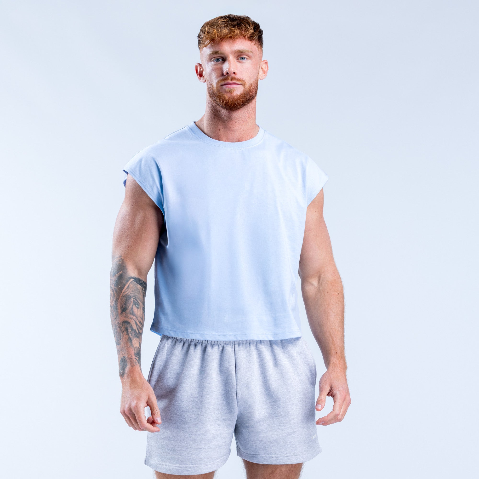 Μπλουζακια Αμανικα DFYNE Signature Crop ανδρικα μπλε | 867253XVL